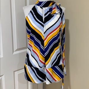 New summer top striped with a tie